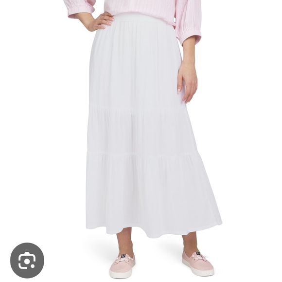 Chaps Dresses & Skirts - Chaps Women's S Tiered White Maxi Skirt